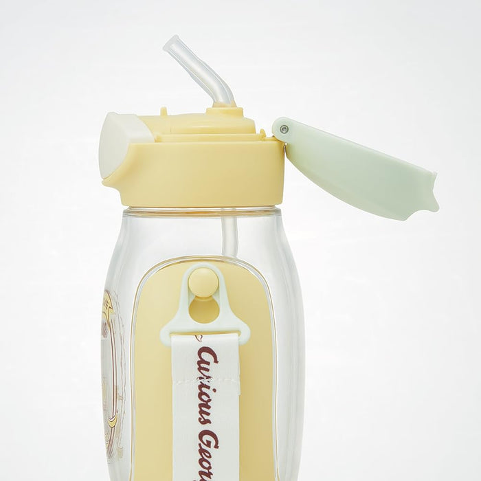Skater Curious George 530ml Children's One-Push Water Bottle with Straw- Japan Figure Store - #1 Bring To You The Best Japanese Goods