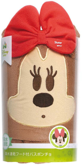 Skater Disney Minnie Mouse Quick-Drying Hooded Bath Poncho 108x92cm BPO1-A- Japan Figure Store - #1 Bring To You The Best Japanese Goods