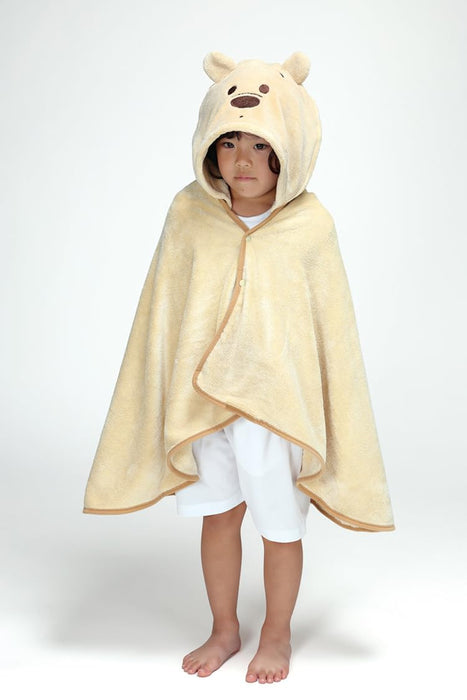 Skater Disney Winnie The Pooh Quick-Drying Hooded Bath Poncho 108cm x 92cm BPO1-A- Japan Figure Store - #1 Bring To You The Best Japanese Goods