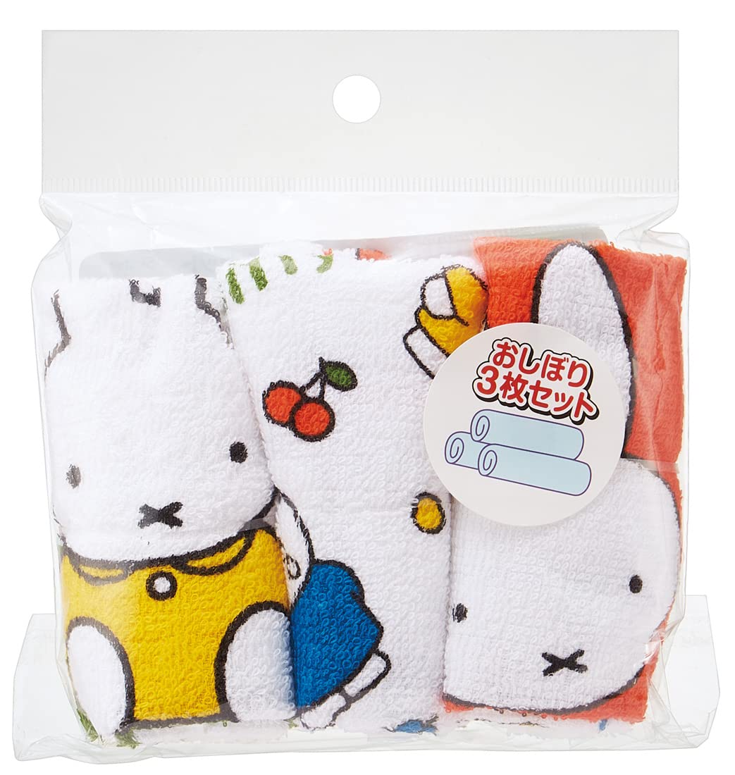 Skater Miffy Dick Bruna 3-Pack Wet Towels by Skater- Japan Figure Store - #1 Bring To You The Best Japanese Goods