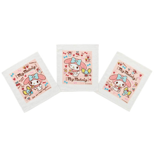 Skater My Melody Snack Time 3-Pack Wet Towel - Oac1T Skater- Japan Figure Store - #1 Bring To You The Best Japanese Goods