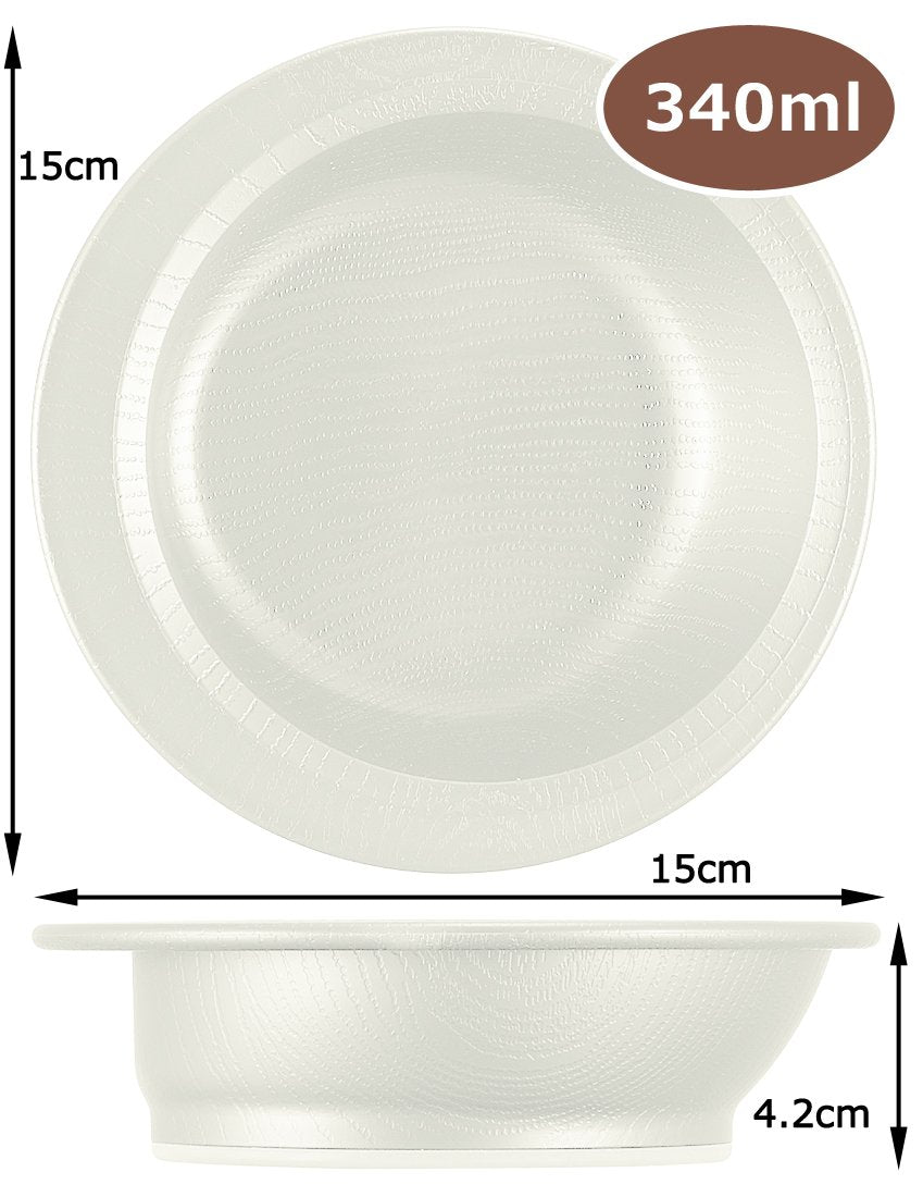 Skater 340ml Cream Bowl - Easy Scooping Wood Grain Made in Japan- Japan Figure Store - #1 Bring To You The Best Japanese Goods