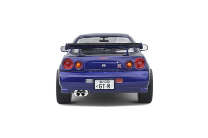Solid Solido Nissan Skyline GT-R R34 1/18 Minicar 1999 Midnight Purple- Japan Figure Store - #1 Bring To You The Best Japanese Goods