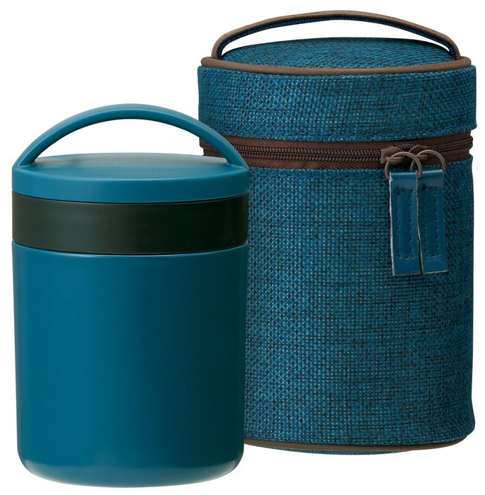 Skater Modern Japanese Insulated Soup Jar 300ml Cold Soup Pot Indigo - Ljfc3- Japan Figure Store - #1 Bring To You The Best Japanese Goods