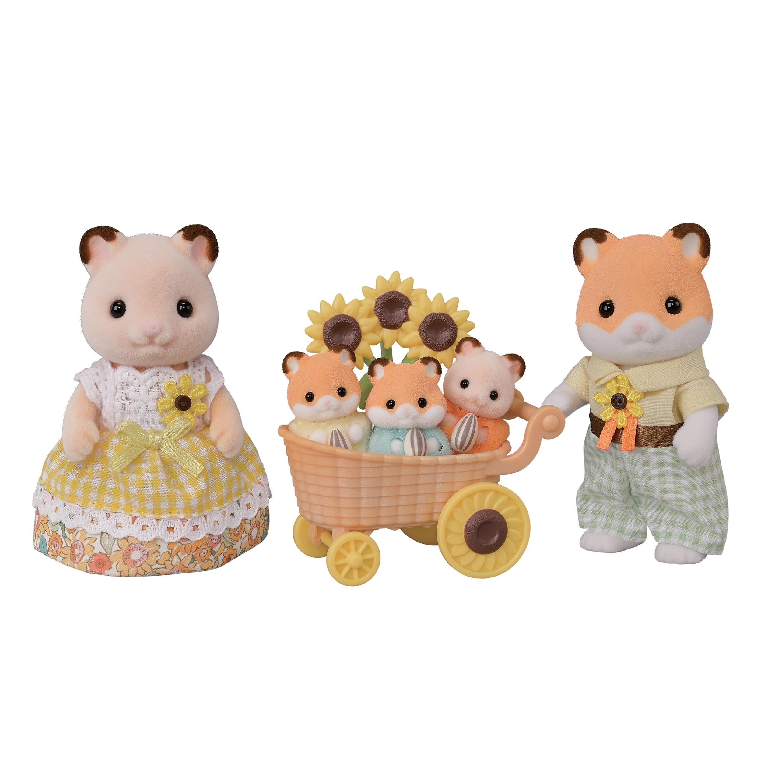 Epoch Sylvanian Families Hamster Family Doll Set Ages 3+ Certified