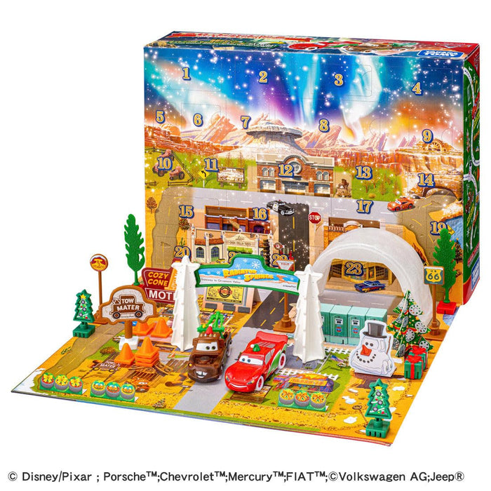 Calendrier de l'Avent Takara Tomy Disney Cars Tomica 2025, jouet pour les 3 ans et plus