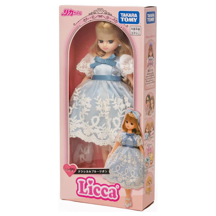 Takara Tomy Licca-Chan Doll Ld-09 Classical Blue Dress Pretend Play Toy- Japan Figure Store - #1 Bring To You The Best Japanese Goods