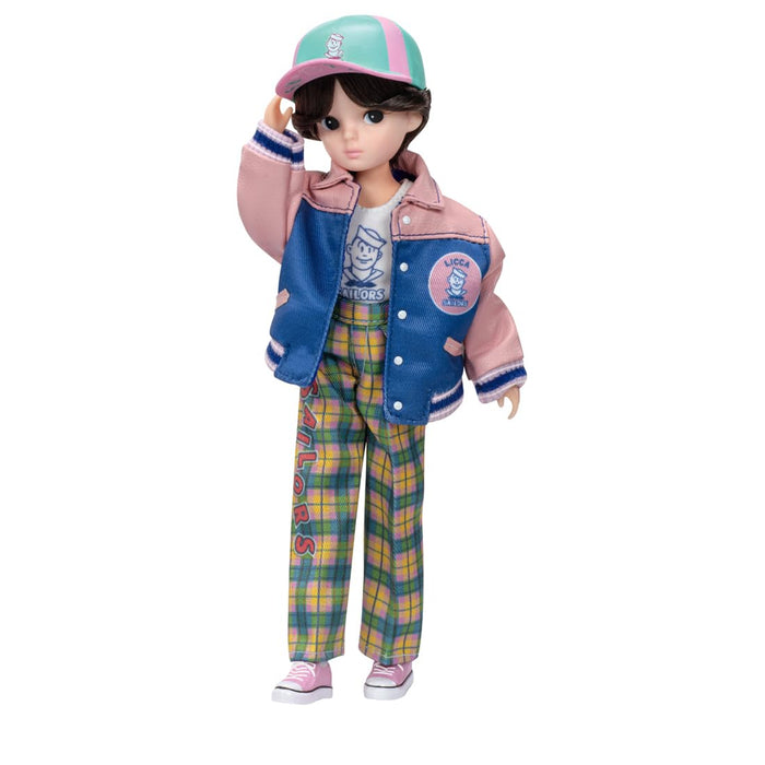 Takara Tomy Licca-Chan Doll with Retro Sailors Stadium Jacket for Ages 3+