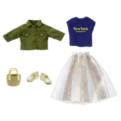 Takara Tomy Licca-Chan Seaside Khaki Dress LW-19 Toy for Ages 3+- Japan Figure Store - #1 Bring To You The Best Japanese Goods