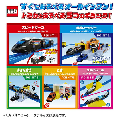 Takara Tomy Plarail Station Front Rotary Set Train Toy for Ages 3+- Japan Figure Store - #1 Bring To You The Best Japanese Goods