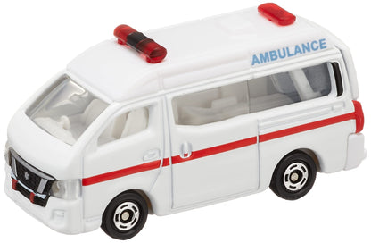 Takara Tomy Tomica No. 18 Nissan NV350 Caravan Ambulance Miniature Toy Car- Japan Figure Store - #1 Bring To You The Best Japanese Goods