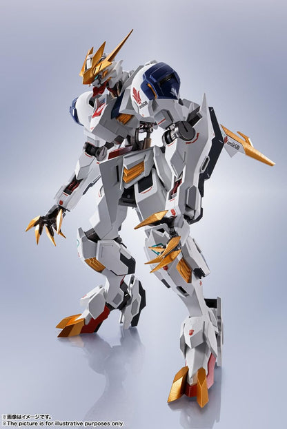 Figurine articulée Metal Robot Gundam Barbatos Lupus Rex de Tamashii Nations, 150 mm.