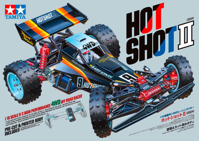 Tamiya Hot Shot II 1/10 Electric RC Car 58737 (2024) Series No.737- Japan Figure Store - #1 Bring To You The Best Japanese Goods