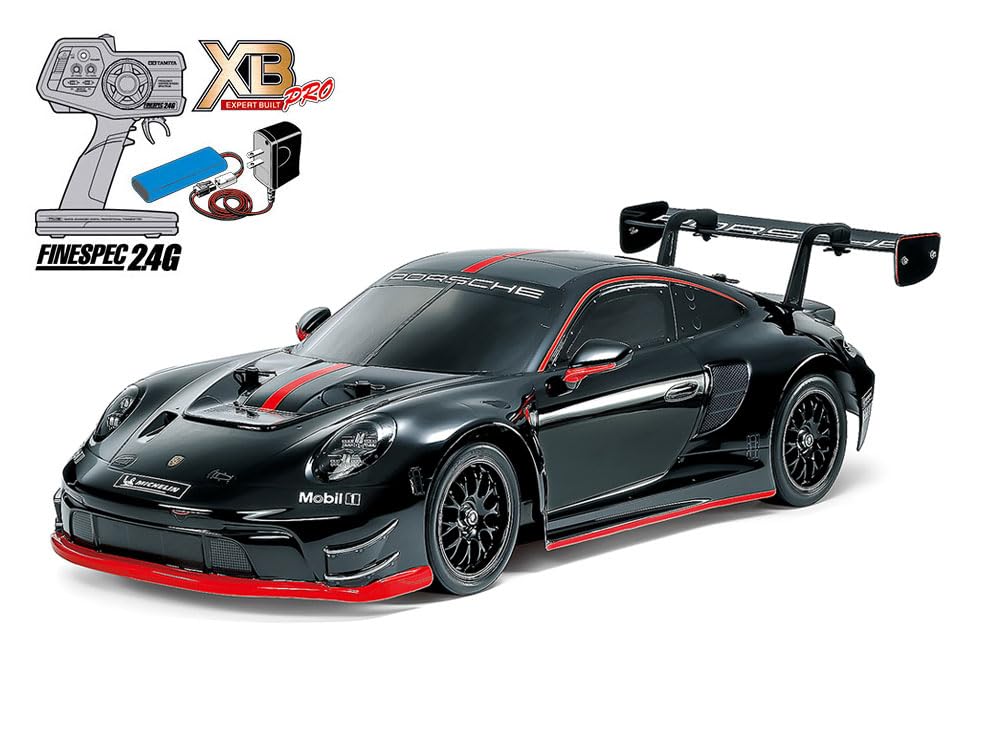 Tamiya Porsche 911 GT3 R 1/10 RC Car TT-02 Chassis Transmitter Included