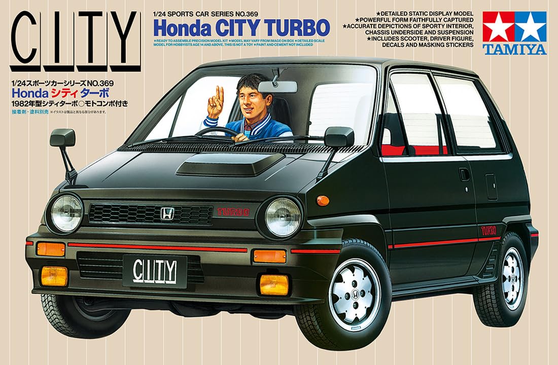 Tamiya 1/24 Sports Car Honda City Turbo Plastic Model Kit 24369