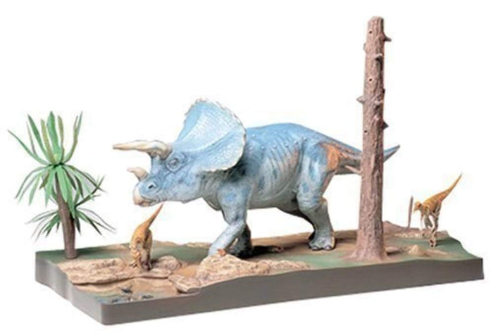 Tamiya 1/35 Dinosaur World Series Triceratops Scenery Set Plastic Model- Japan Figure Store - #1 Bring To You The Best Japanese Goods