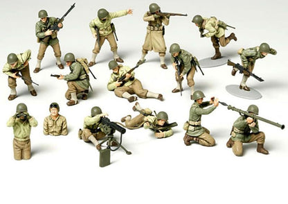 Tamiya 1/48 US Army Infantry GI Set Plastic Model No.13 32513- Japan Figure Store - #1 Bring To You The Best Japanese Goods
