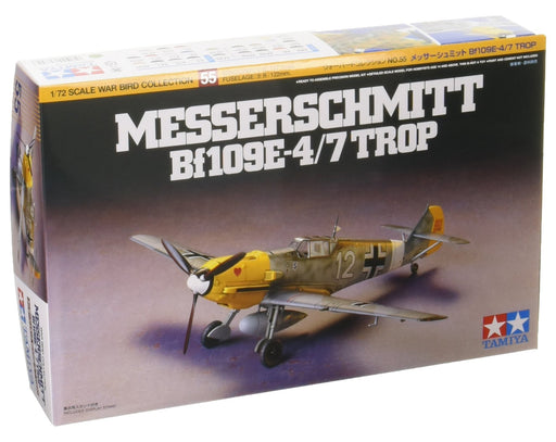 Tamiya 1/72 Warbird Messerschmitt Bf109E-4/7 Trop Plastic Model 60755- Japan Figure Store - #1 Bring To You The Best Japanese Goods