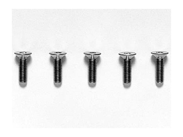 Tamiya OP-535 3x10mm Titanium Hex Flat Head Screws 5 Pcs- Japan Figure Store - #1 Bring To You The Best Japanese Goods