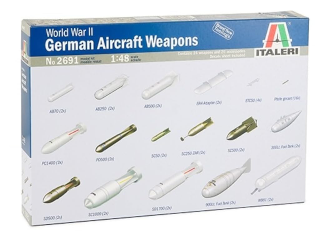 Tamiya Italeri 1/48 WWII German Aircraft Weapon Set Model 2691- Japan Figure Store - #1 Bring To You The Best Japanese Goods