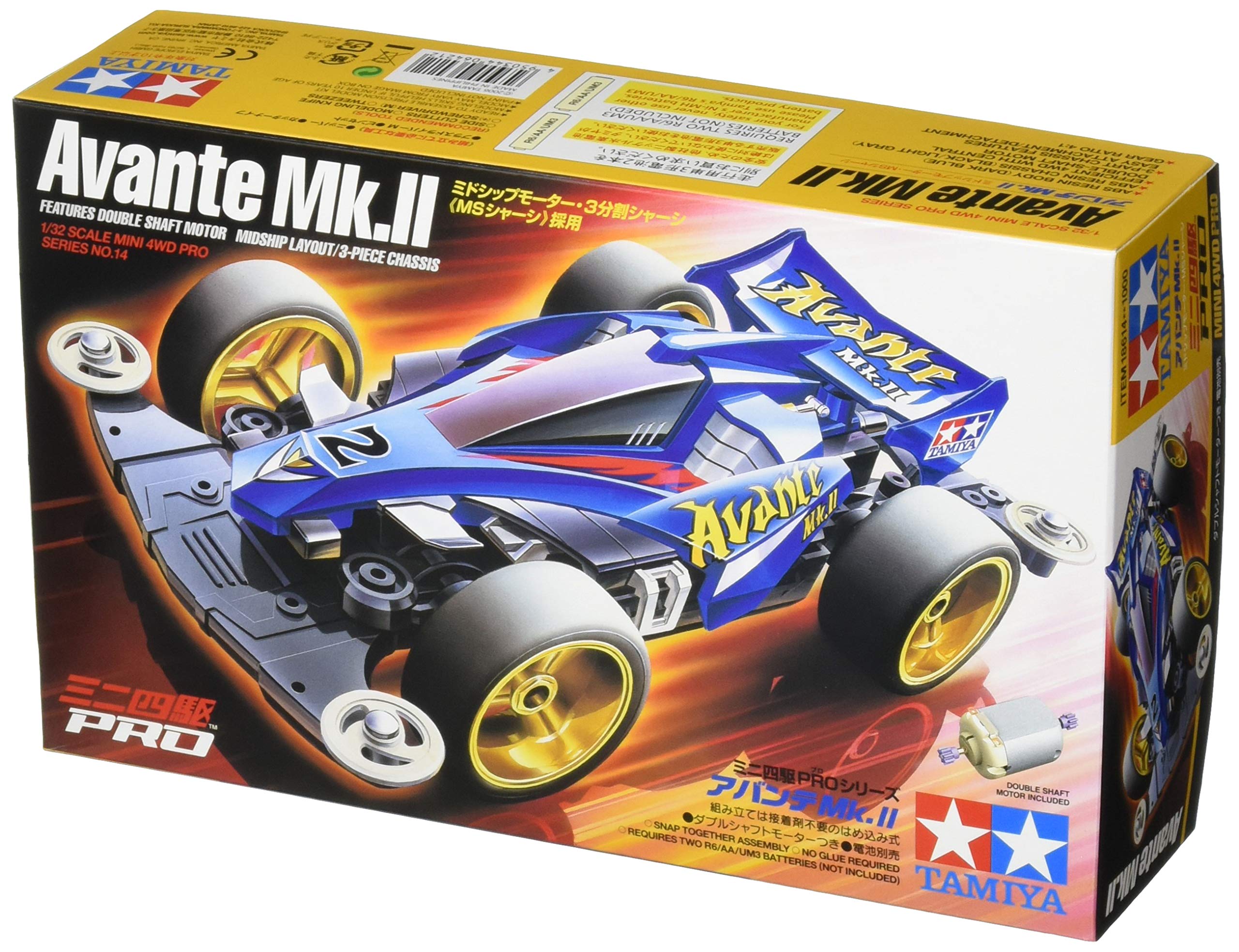 Tamiya Mini 4Wd Pro Series Avante Mk.II MS Chassis Racing Car Kit 18614- Japan Figure Store - #1 Bring To You The Best Japanese Goods