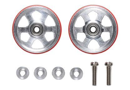 Tamiya Mini 4WD Special Edition Red 19mm Bearing Roller 6 Spokes 95513- Japan Figure Store - #1 Bring To You The Best Japanese Goods