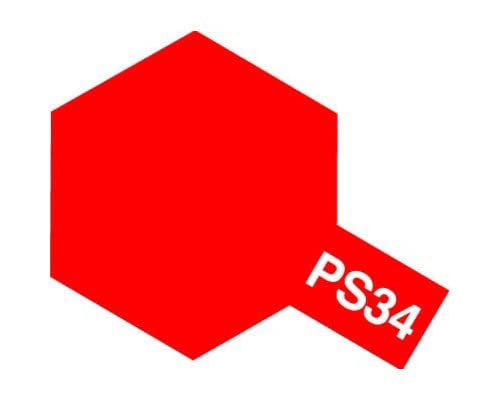 Tamiya Polycarbonate Spray PS-34 Bright Red Model Paint 86034- Japan Figure Store - #1 Bring To You The Best Japanese Goods