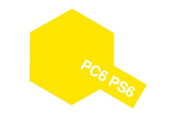 Tamiya Polycarbonate Spray PS-6 Yellow Model Paint 86006- Japan Figure Store - #1 Bring To You The Best Japanese Goods