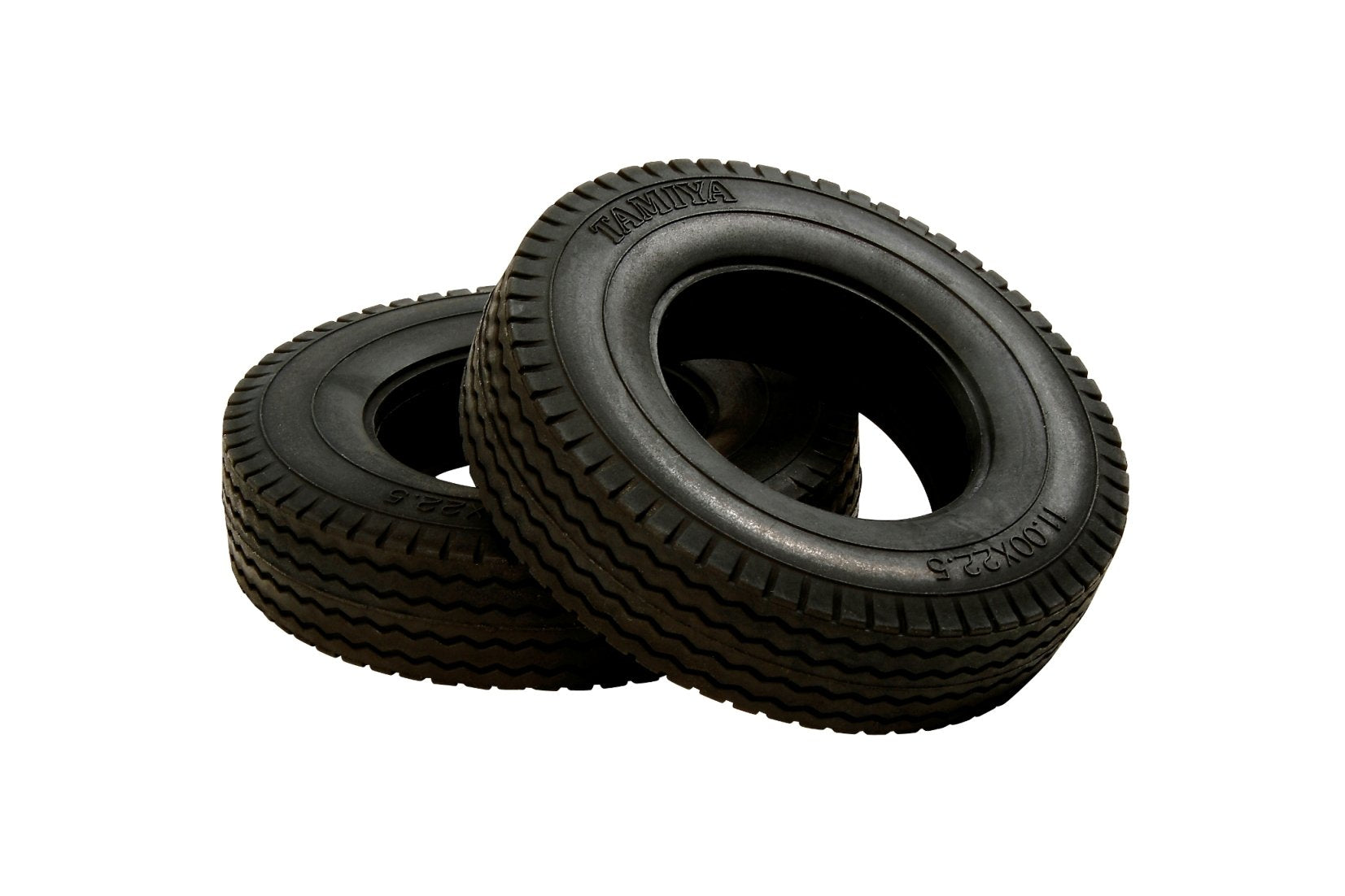 Tamiya RC Trailer Truck Tires (Hard) 22mm Wide - Set of 2- Japan Figure Store - #1 Bring To You The Best Japanese Goods