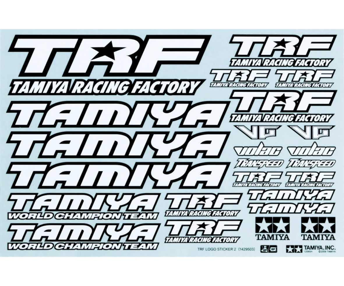 Tamiya TRF Series No.64 TRF Sticker C 42164 White - High-Quality Decal- Japan Figure Store - #1 Bring To You The Best Japanese Goods