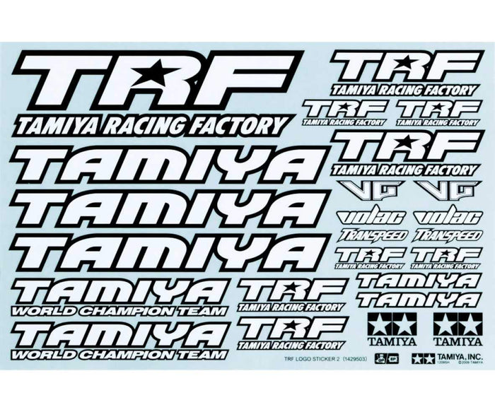 Tamiya TRF Series No.64 TRF Sticker C 42164 White - High-Quality Decal- Japan Figure Store - #1 Bring To You The Best Japanese Goods