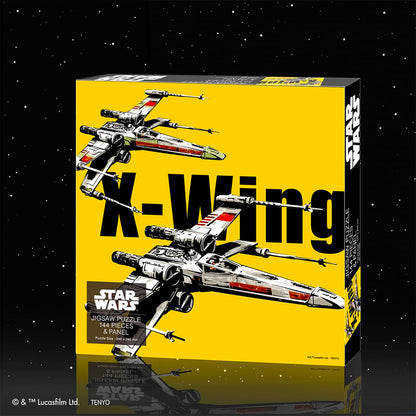 Tenyo 144-Piece Star Wars X-Wing Jigsaw Puzzle with Adhesive Panel 24x24cm