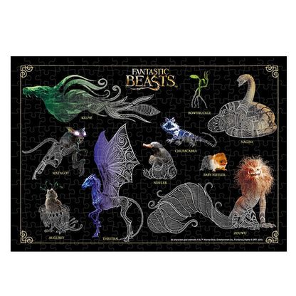 Tenyo 266-Piece Stained Art Jigsaw Puzzle Harry Potter Creatures 18.2x25.7cm