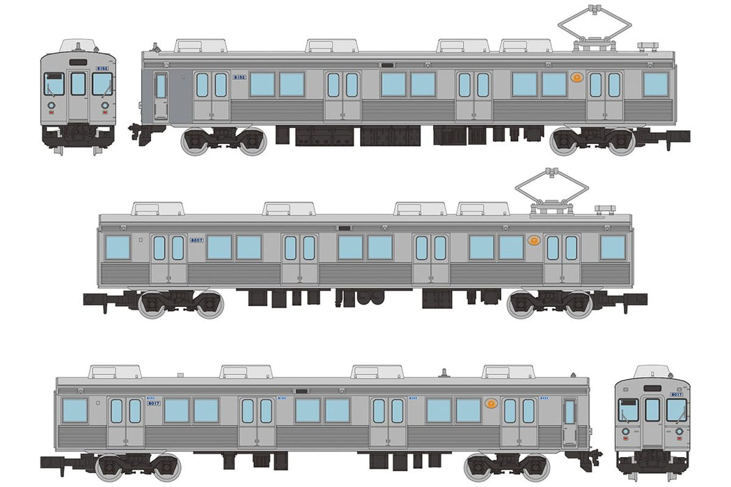 Tomytec Tetsudou Collection Izu Express 8000 Series Ta-7 3 Car Set Japan- Japan Figure Store - #1 Bring To You The Best Japanese Goods