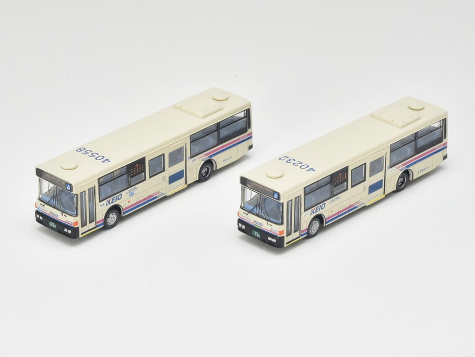 Tomytec The Bus Collection Keio Bus 96Mc Medium-Sized Long Vehicle Set of 2- Japan Figure Store - #1 Bring To You The Best Japanese Goods