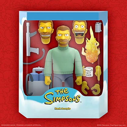 Super 7 The Simpsons Hank Scorpio 7 Inch Ultimate Action Figure- Japan Figure Store - #1 Bring To You The Best Japanese Goods