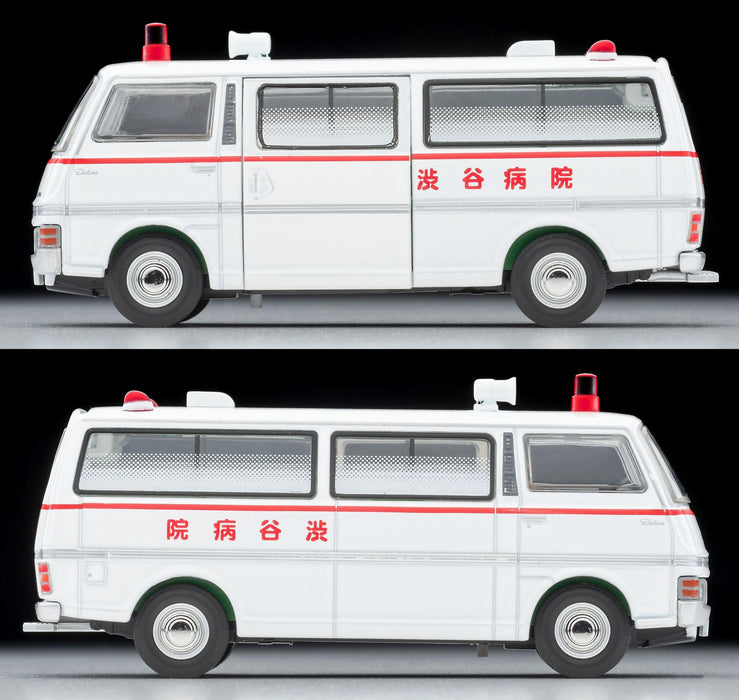 Tomytec Tomica Limited Vintage Neo 1/64 Nissan Caravan Ambulance Shibuya Hospital- Japan Figure Store - #1 Bring To You The Best Japanese Goods