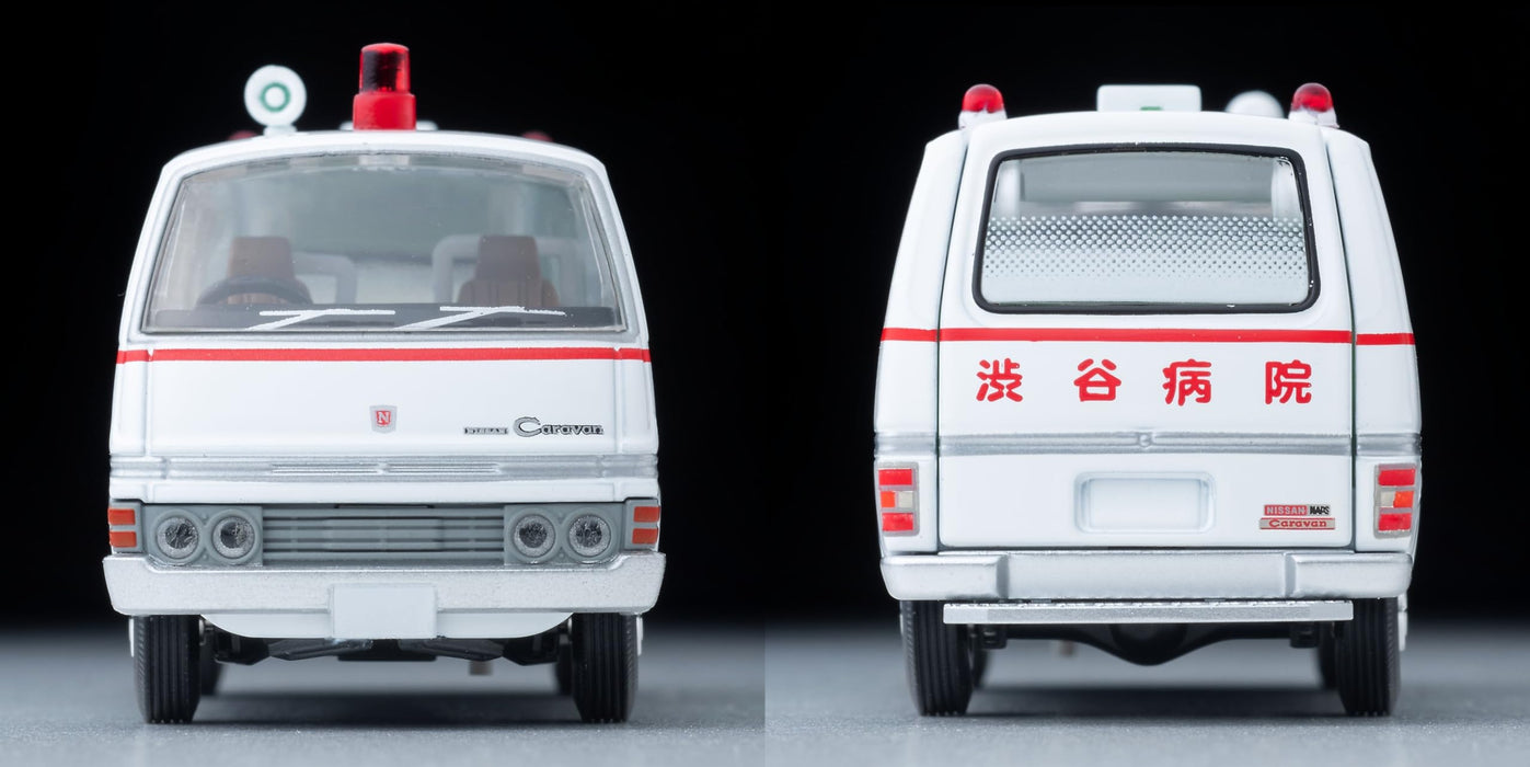 Tomytec Tomica Limited Vintage Neo 1/64 Nissan Caravan Ambulance Shibuya Hospital- Japan Figure Store - #1 Bring To You The Best Japanese Goods