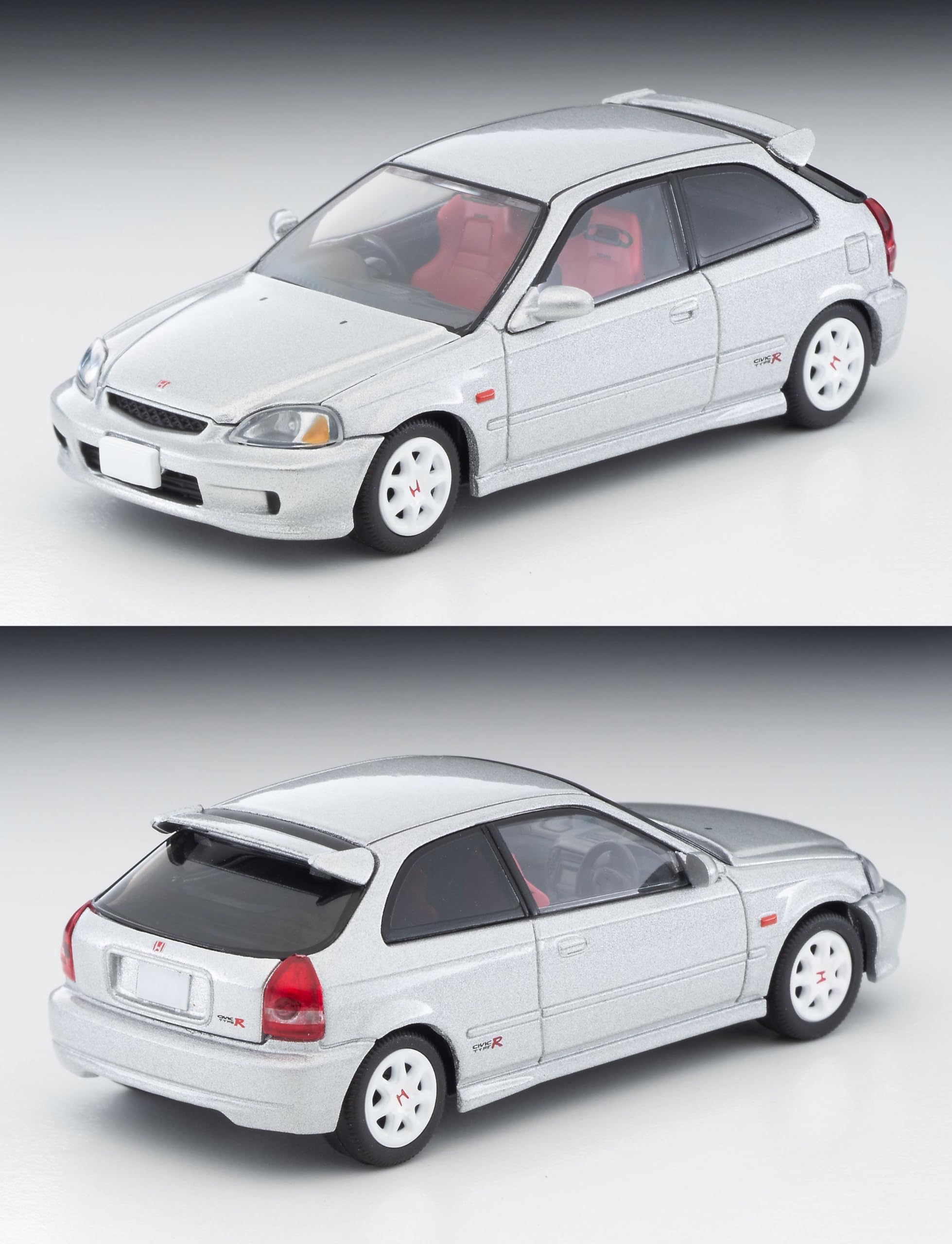 Tomytec Tomica Limited Vintage Neo 1/64 Honda Civic Type R Silver Model 1999- Japan Figure Store - #1 Bring To You The Best Japanese Goods