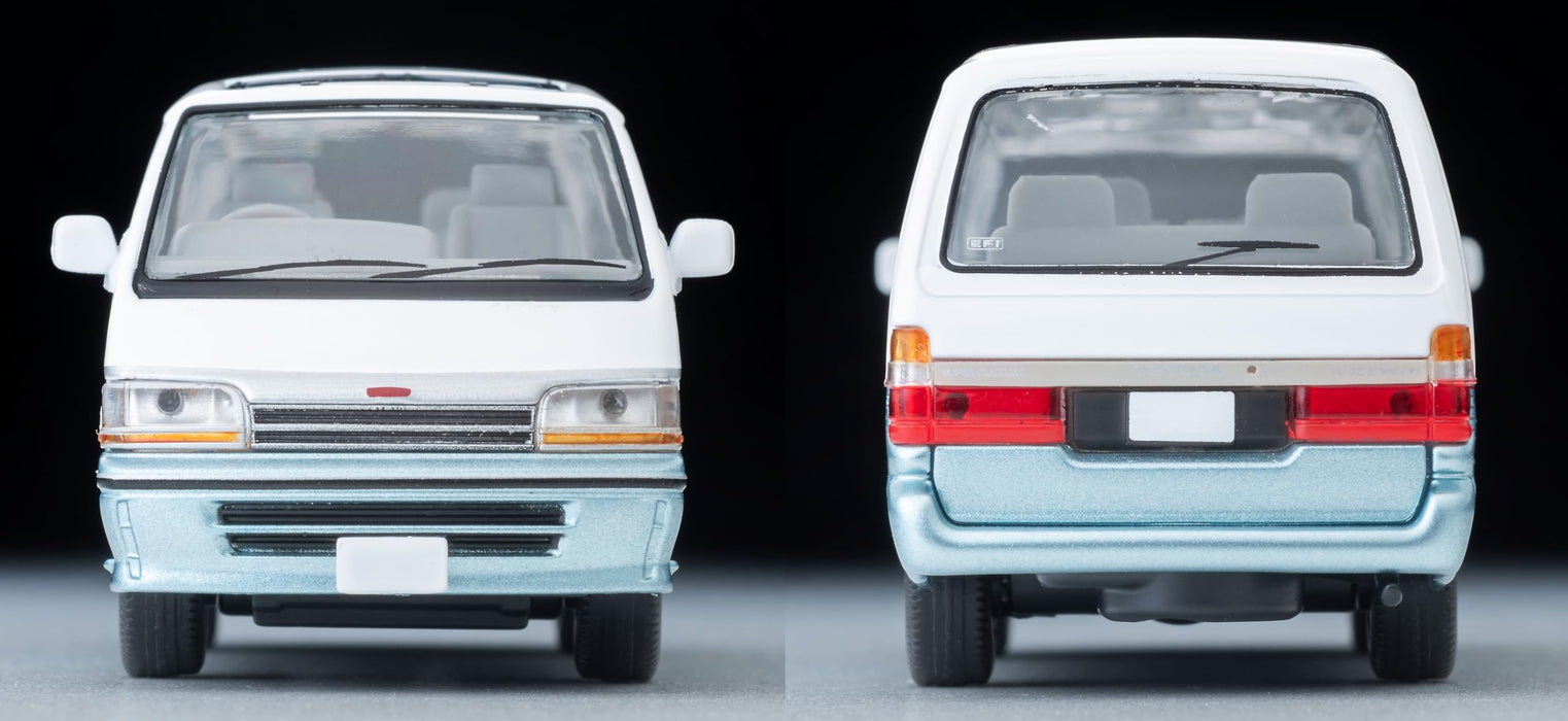 Tomytec 1/64 Toyota Hiace Wagon 1990 Model - White/Light Blue | Limited Vintage- Japan Figure Store - #1 Bring To You The Best Japanese Goods