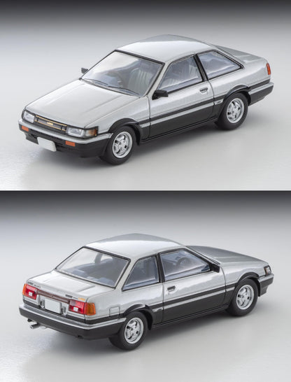Tomytec Tomica Neo 1/64 Toyota Corolla Levin 2-Door GT-Apex 1984 Silver/Black- Japan Figure Store - #1 Bring To You The Best Japanese Goods