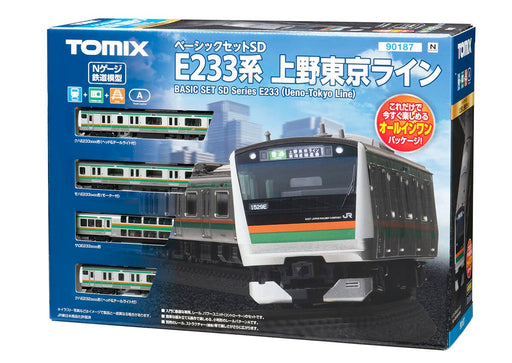 Tomytec Tomix N Gauge Basic Set Sd E233 3000 Series Ueno Tokyo Line 90187- Japan Figure Store - #1 Bring To You The Best Japanese Goods