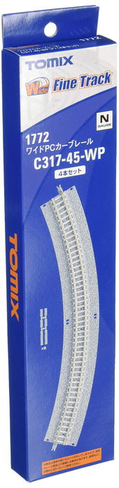Tomytec Tomix N Gauge C317-45-Wp 4-Piece Wide Pc Curved Rail Set Model Supplies- Japan Figure Store - #1 Bring To You The Best Japanese Goods