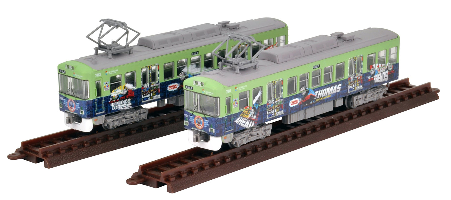 Tomytec Diorama Railway Keihan Otsu Line 700 Series Thomas 2-Car Set 2015- Japan Figure Store - #1 Bring To You The Best Japanese Goods