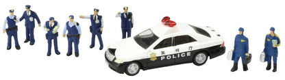 Tomytec Scenery 145 Police Cars and Officers Diorama Supplies- Japan Figure Store - #1 Bring To You The Best Japanese Goods