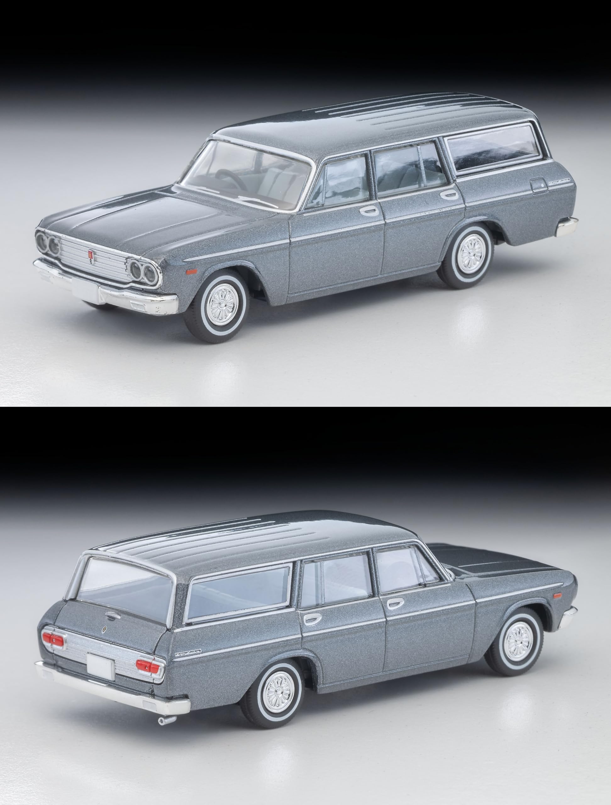 Tomytec 1/64 Lv-206B Toyopet Crown Custom Gray 1967 Model Car Collectible