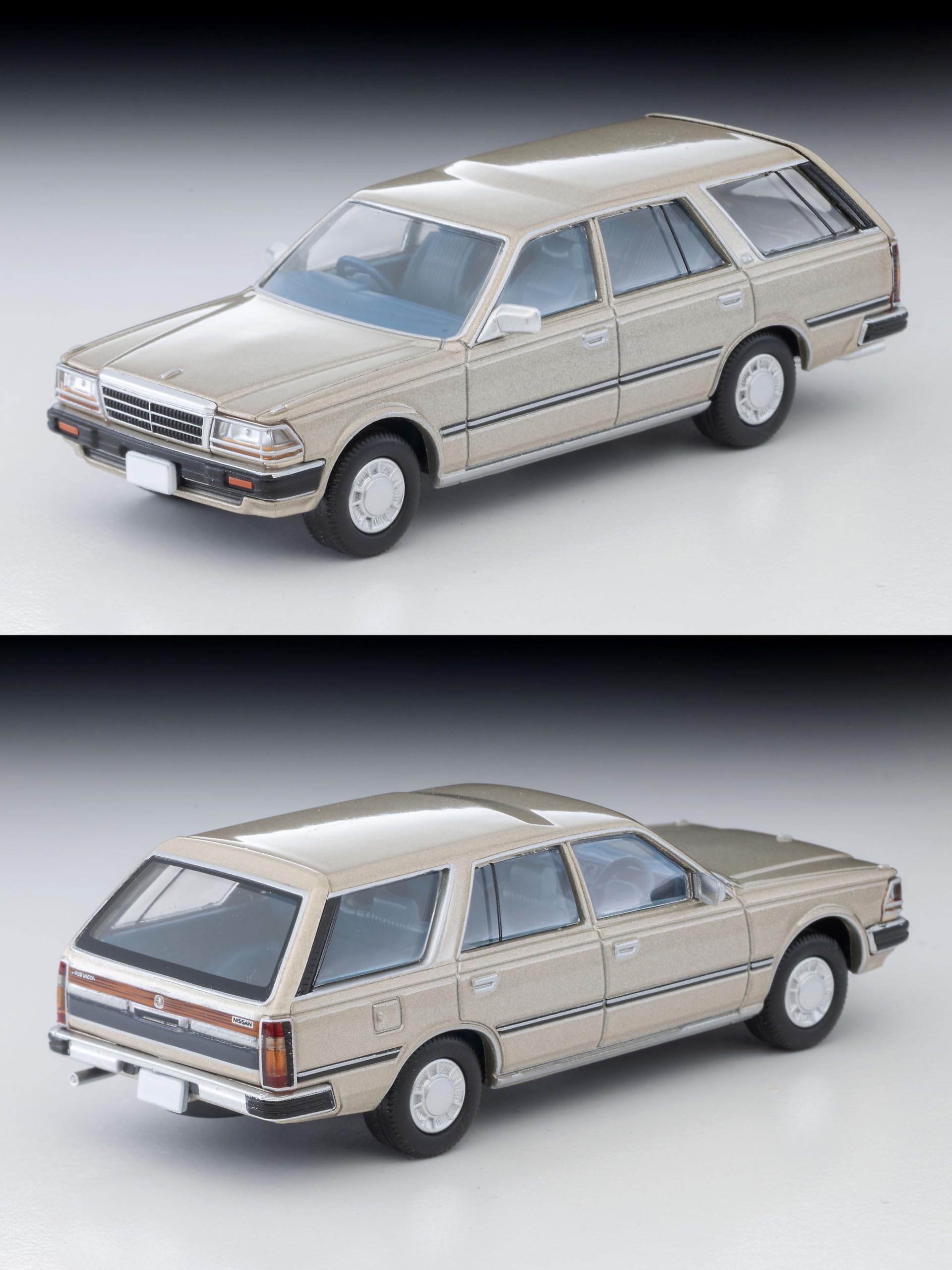 Tomytec 1/64 Nissan Gloria Wagon V20E 1991 Model Yellowish Silver Lv-N244B