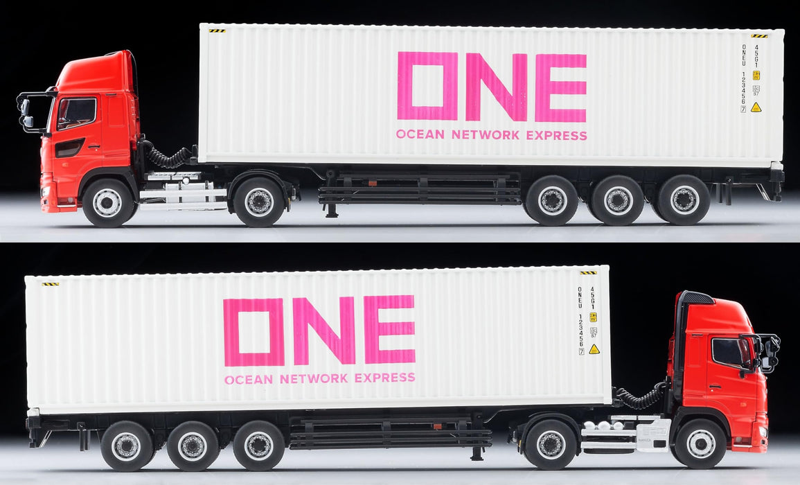 Tomytec Tomica Limited Vintage Neo 1/64 Hino Profia Marine Container Trailer