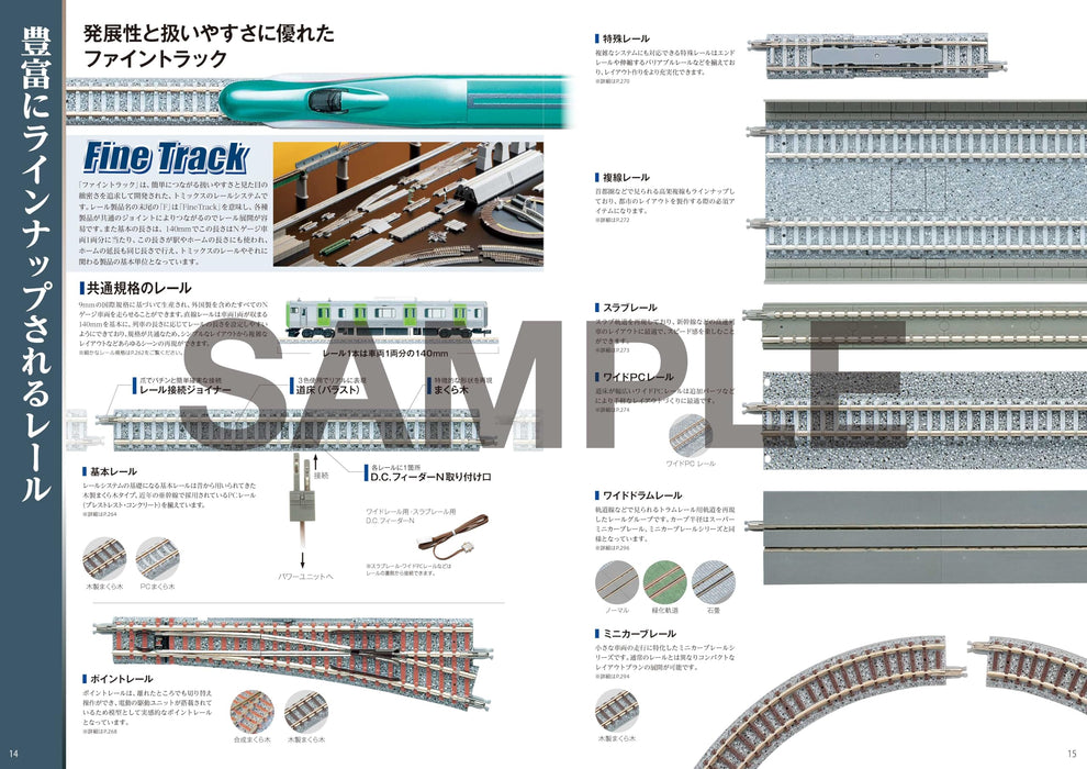 Guide des fournitures pour modèles ferroviaires Tomytec Tomix 2025-2026, édition 7046