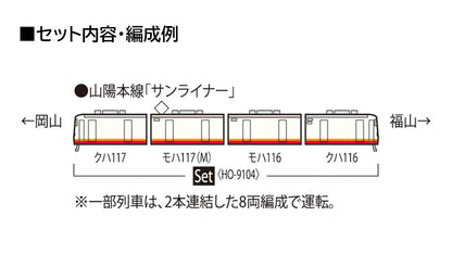 Tomytec Tomix HO Gauge JR 117 Series Sunliner Model Train Set HO-9104- Japan Figure Store - #1 Bring To You The Best Japanese Goods